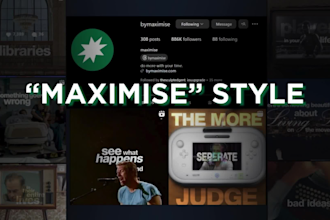 do cinematic ig reels with catchy captions like maximise