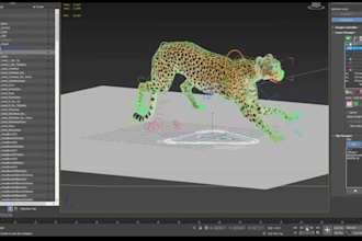 do 3d animal model, animal rigging, 3d animal animation, animated tiger for game
