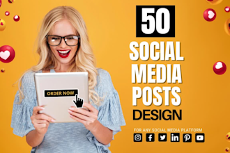 design eye catching social media posts,ad graphics for facebook, and instagram