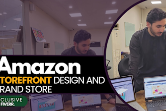 do amazon storefront design, amazon ebc design and amazon brand store