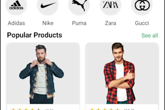 develop an android ecommerce mobile app with firebase