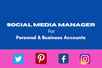 manage your social media accounts and create content