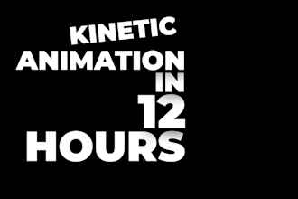 make custom kinetic typography animated text video
