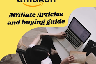 write amazon affiliate articles and buying guide in 24 hours