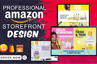 create your amazon storefront design or amazon brand store amazon storefront