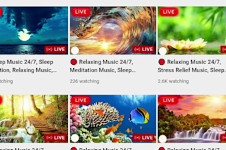 multiple youtube live stream video as yellow brick cinema