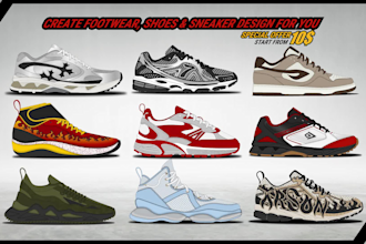 make shoes sneakers and footwear design for you