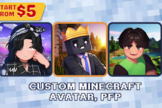 draw custom your roblox avatar, pfp or minecraft skin