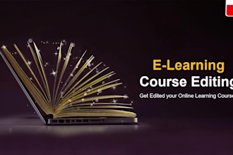 do video editing of elearning course, online course editing