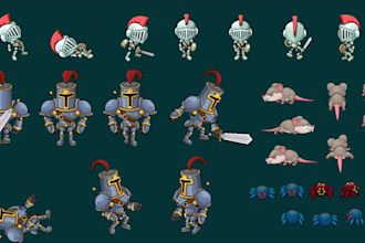 design you high quality game character sprites
