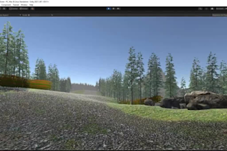 openworld terrain for game,3d landscape,lowpoly diorama,ue5,environment for game