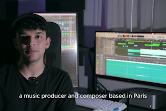 compose a beautiful music for your project