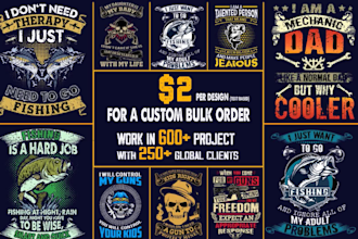 do custom graphic t shirt design for pod business