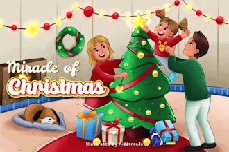 create children story book illustrations and cover children story book