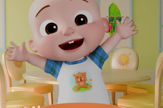 do cartoon animation, kids learning videos, nursery rhymes, educational videos