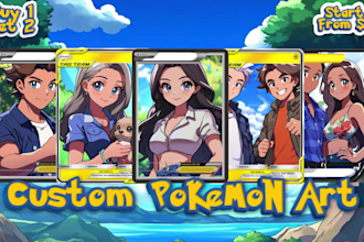 draw you as a pokemon card, card game, pokemon and playing card for you
