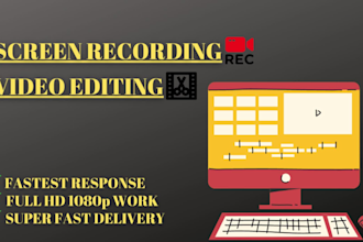do screen recording and edit video professionally