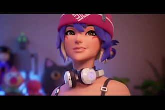 make 3d animation, animated 3d cartoon music video character animation