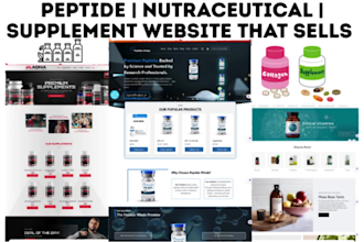 build shopify supplement store nootropics nutraceutical research peptide website