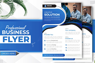 design professional business flyer event or poster