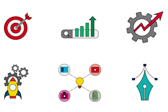 design custom vector icons set for web and more
