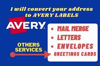 avery label, packaging, product label in 24hrs