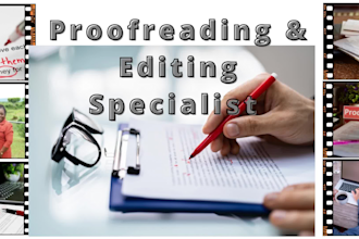 proofread, rewrite and edit novels and documents