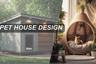 design a dog house, cat bed, great play space for your pet
