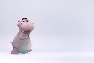 create a 3d character animation logo reveal