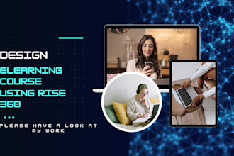 design  elearning course using articulate rise360