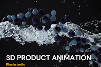 do 3d beverage animation 3d bottle animation 3d can animation 3d food animation