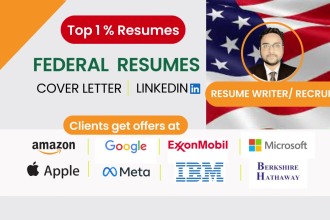 provide federal resume writing for usajobs, veterans, and government resume