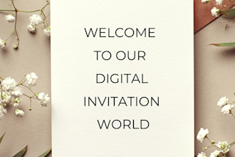design unique printable and digital video invitation cards