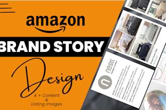 design brand story, amazon a plus and amazon storefront