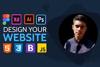 convert figma to HTML CSS bootstrap xd to HTML responsive website design
