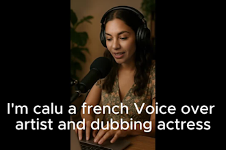 record a professional french female voice over from france