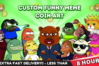 draw funny meme character with cartoon style for your web and social media