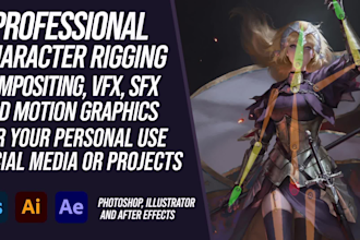 animate your 2d character, wallpaper or motion manga,comic