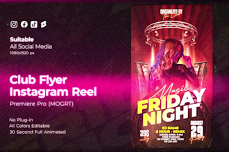 create dynamic motion flyers, poster, reels that wow your audience