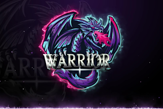 design a professional mascot, cartoon portrait, and gaming logo