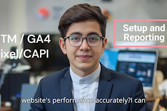 be your ga4 business reporter and fix GTM conversion API tracking specialist