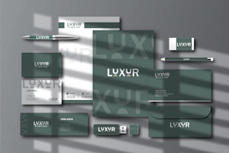 create a professional unique business card and stationery design