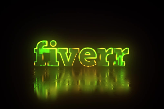 epic neon logo animation, gaming youtube animation and outro
