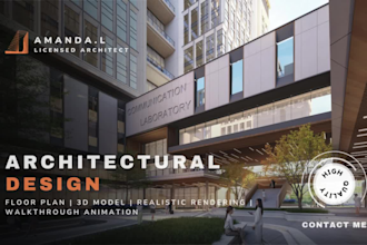 design and render commercial or residential buildings as an architect