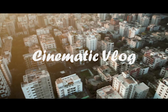 do cinematic travel vlog editing, wedding, drone fotage