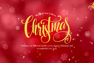 create christmas greeting animation video christmas greeting card