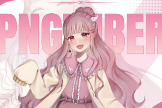 design custom pngtuber character model for streaming