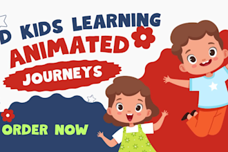 make 2d kids learning video and channel