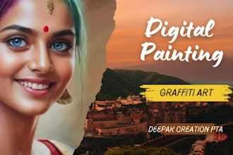 a beautiful digital painting