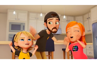 3d animation video, 3d pixar animation, character animation, cartoon music video